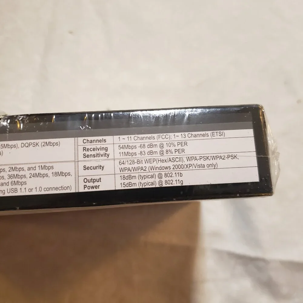 TRENDNet 54Mbps Wireless G USB Adapter TEW-424UB (Version 3.1R)